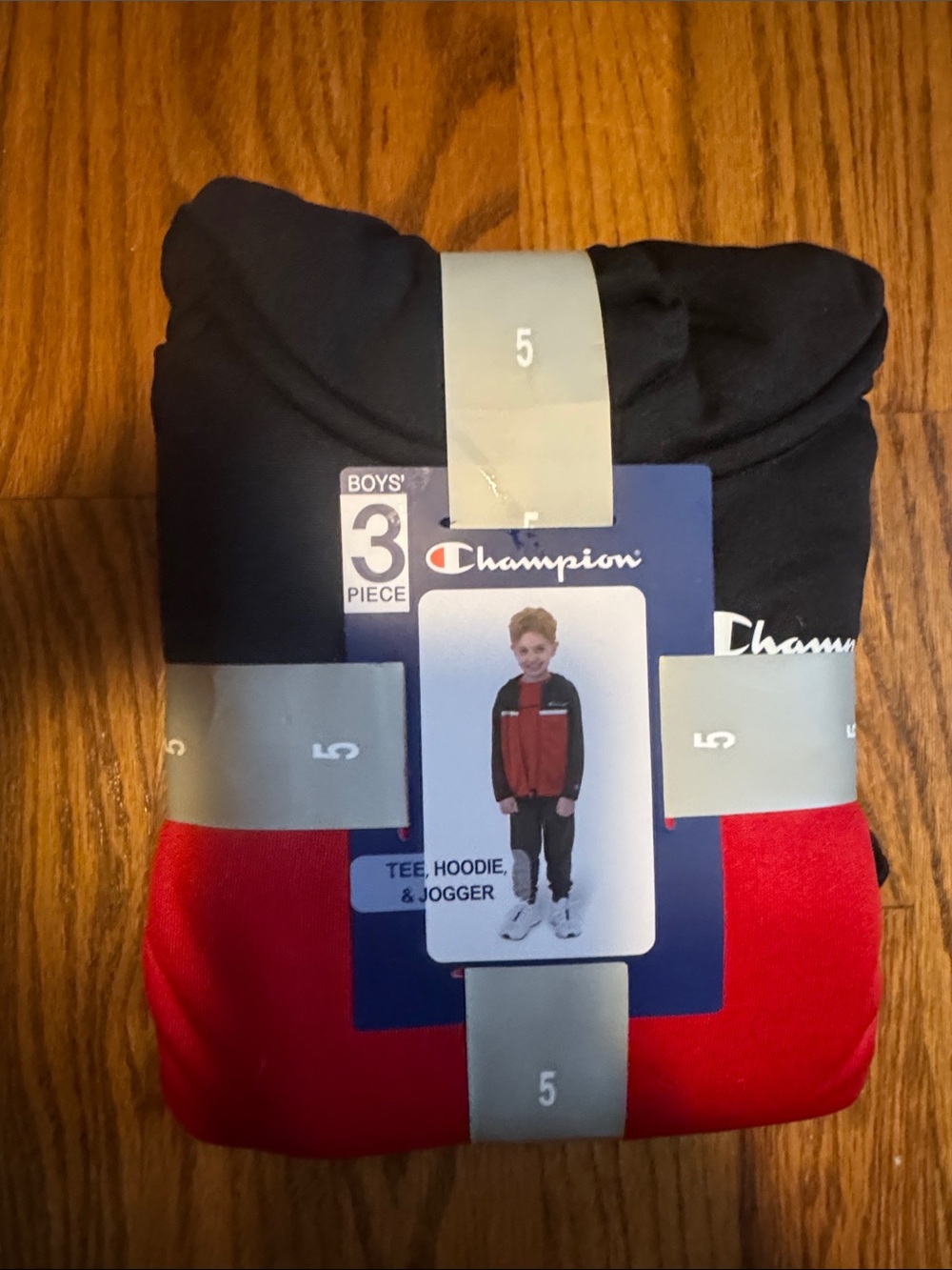 Champion Boys 3-Piece Athletic Set - Red & Navy